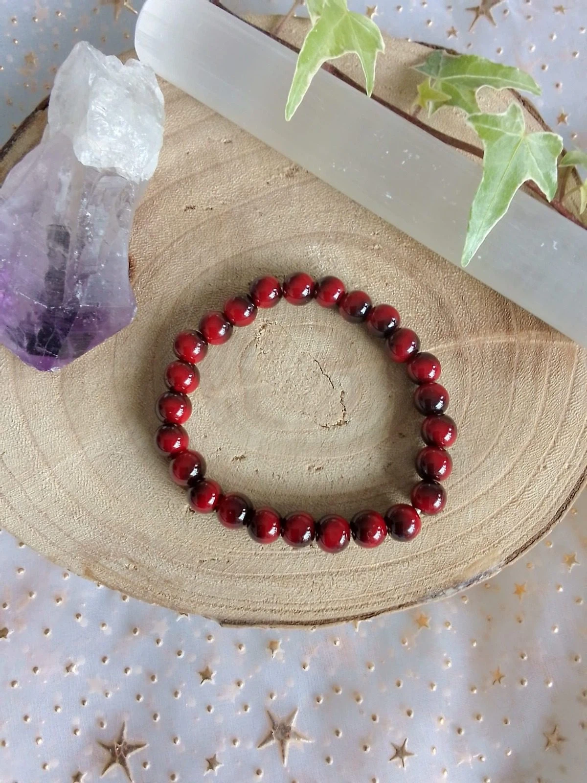 Pulseira Olho de Tigre Vermelho