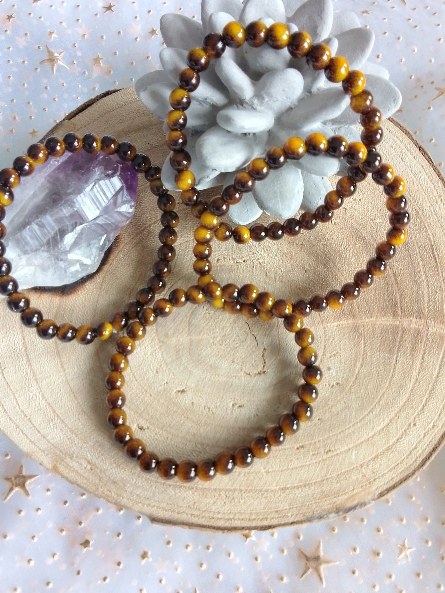 Pulseiras Força Interior & Foco – Olho de Tigre