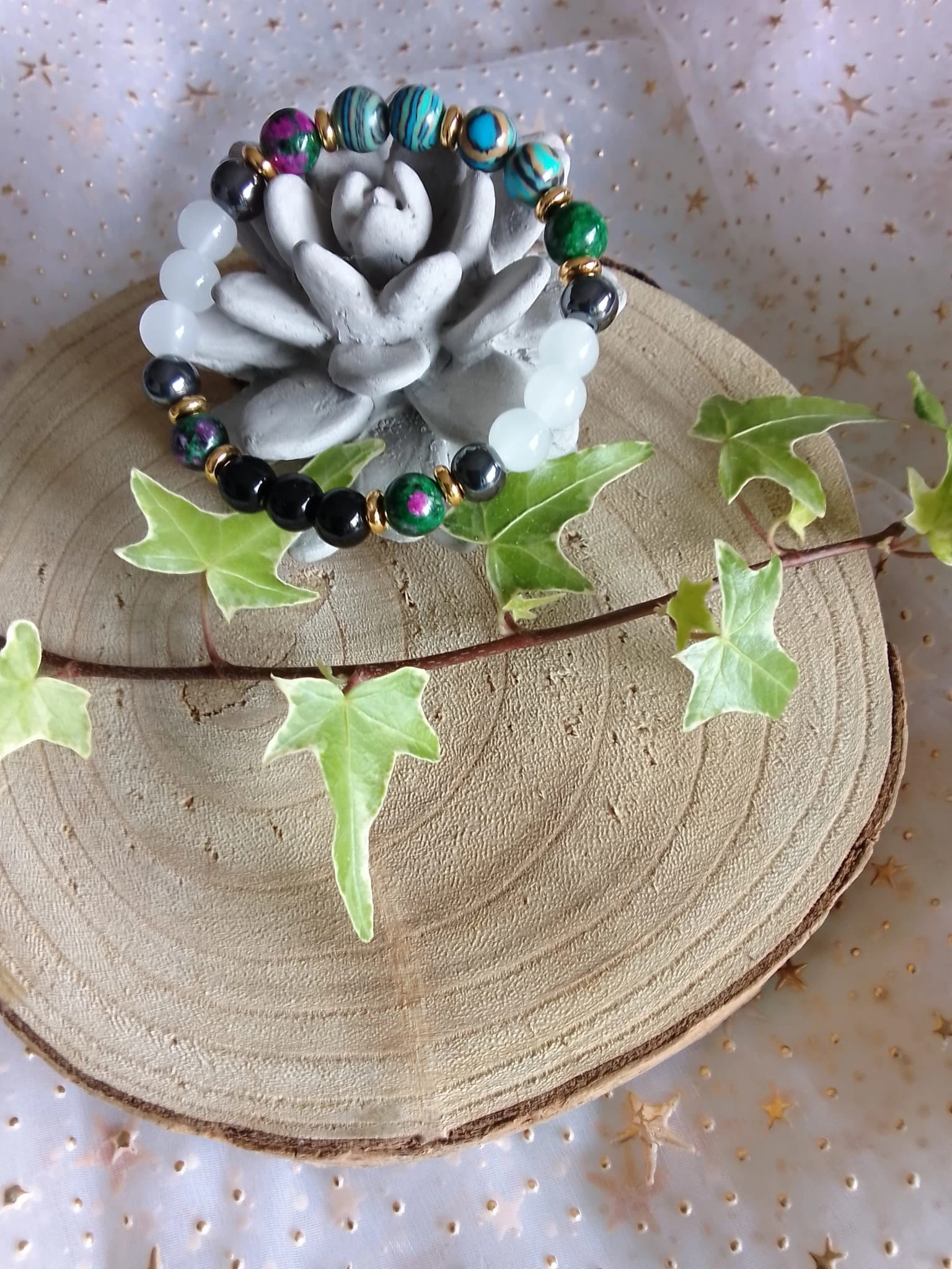 Pulseira Harmonia & Intenção – Pedras Naturais